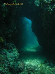 Small tunnel in Adriatic, Cres Island, Croatia. Award win... by Laszlo Maraczi 